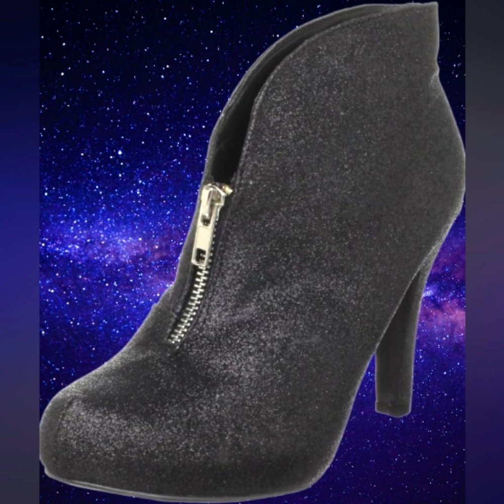 📣Madden Girl Ruztik Glitter Ankle Boot 👢Platform Size 7 Like New 😍